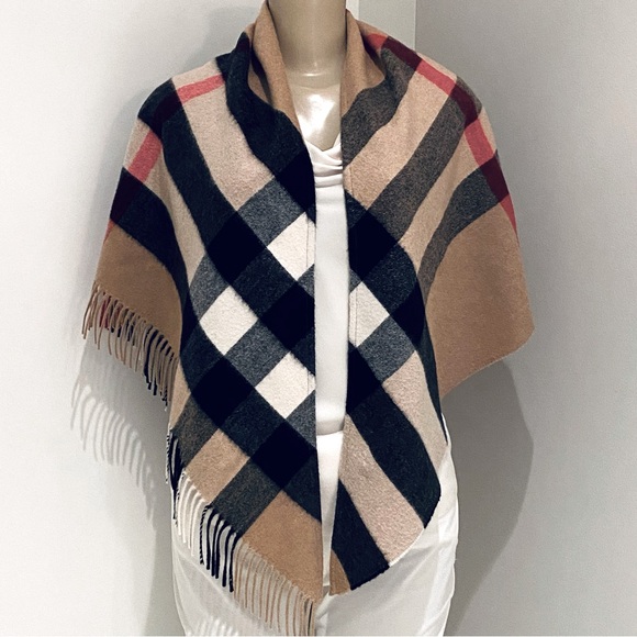 Burberry Accessories - Burberry Half Mega Cashmere Bandana Scarf